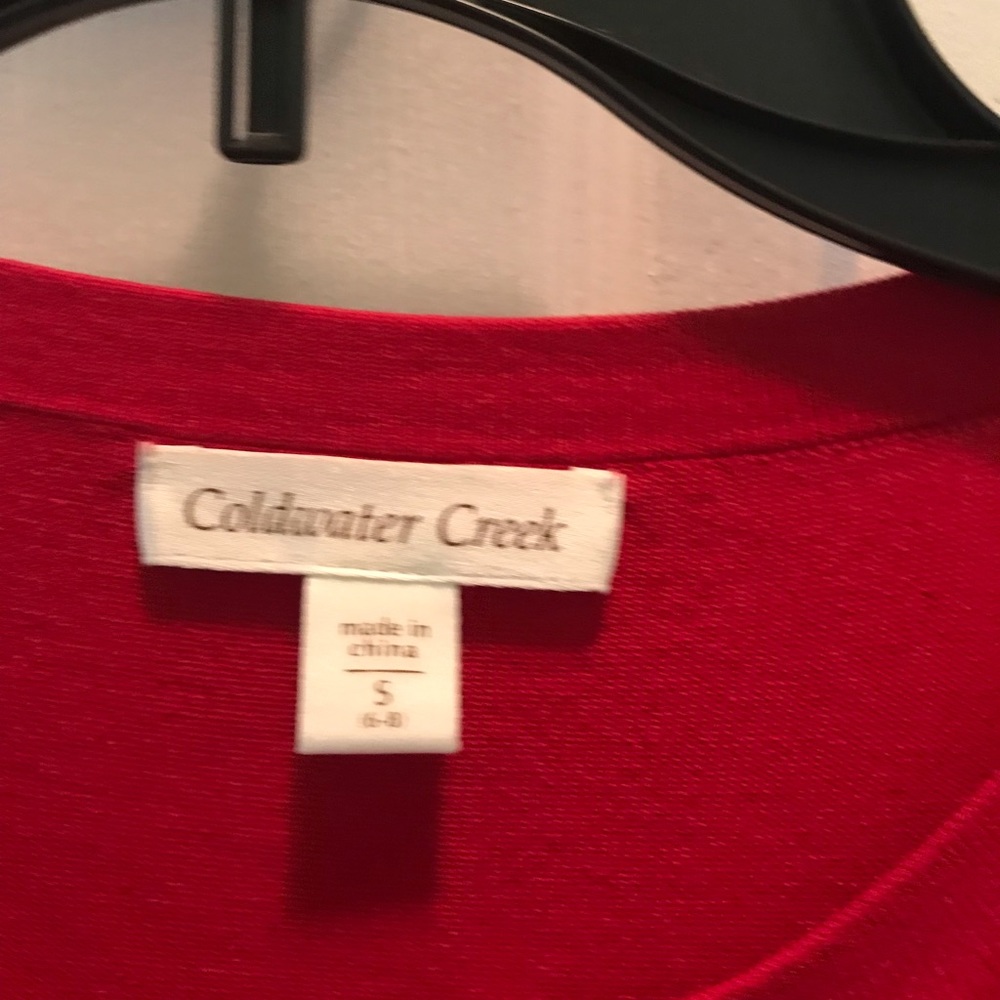 Red button down sweater - Picture 2 of 3